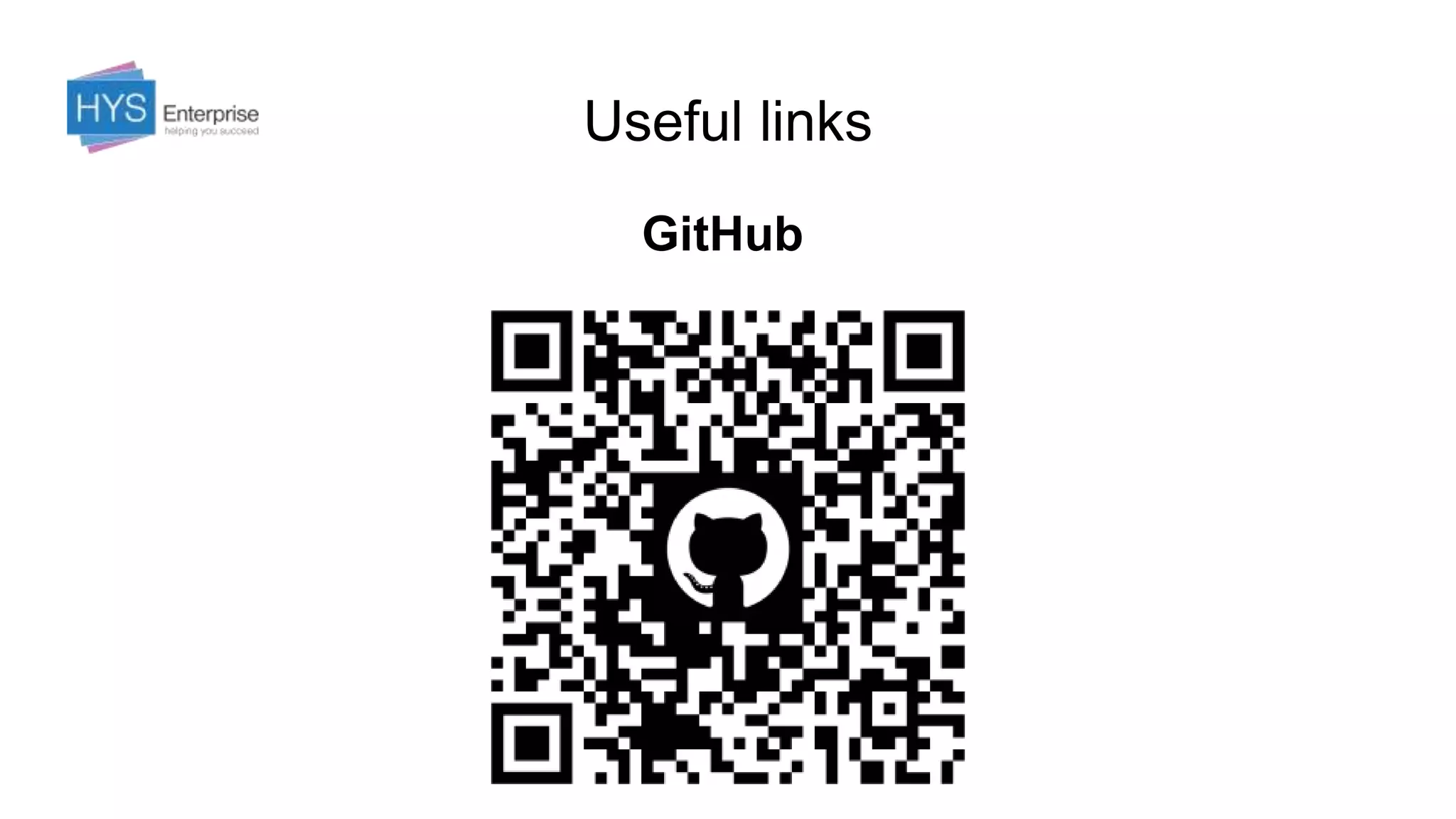 Useful links
GitHub
 
