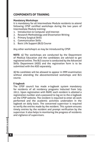 Comprehensive Guide to Intermediate Module in Surgery Training ...