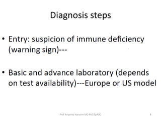Diagnosis steps

Prof Ariyanto Harsono MD PhD SpA(K)

8

 