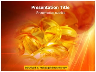 Presentation Title Presentation subtitle Download at: medicalppttemplates.com 