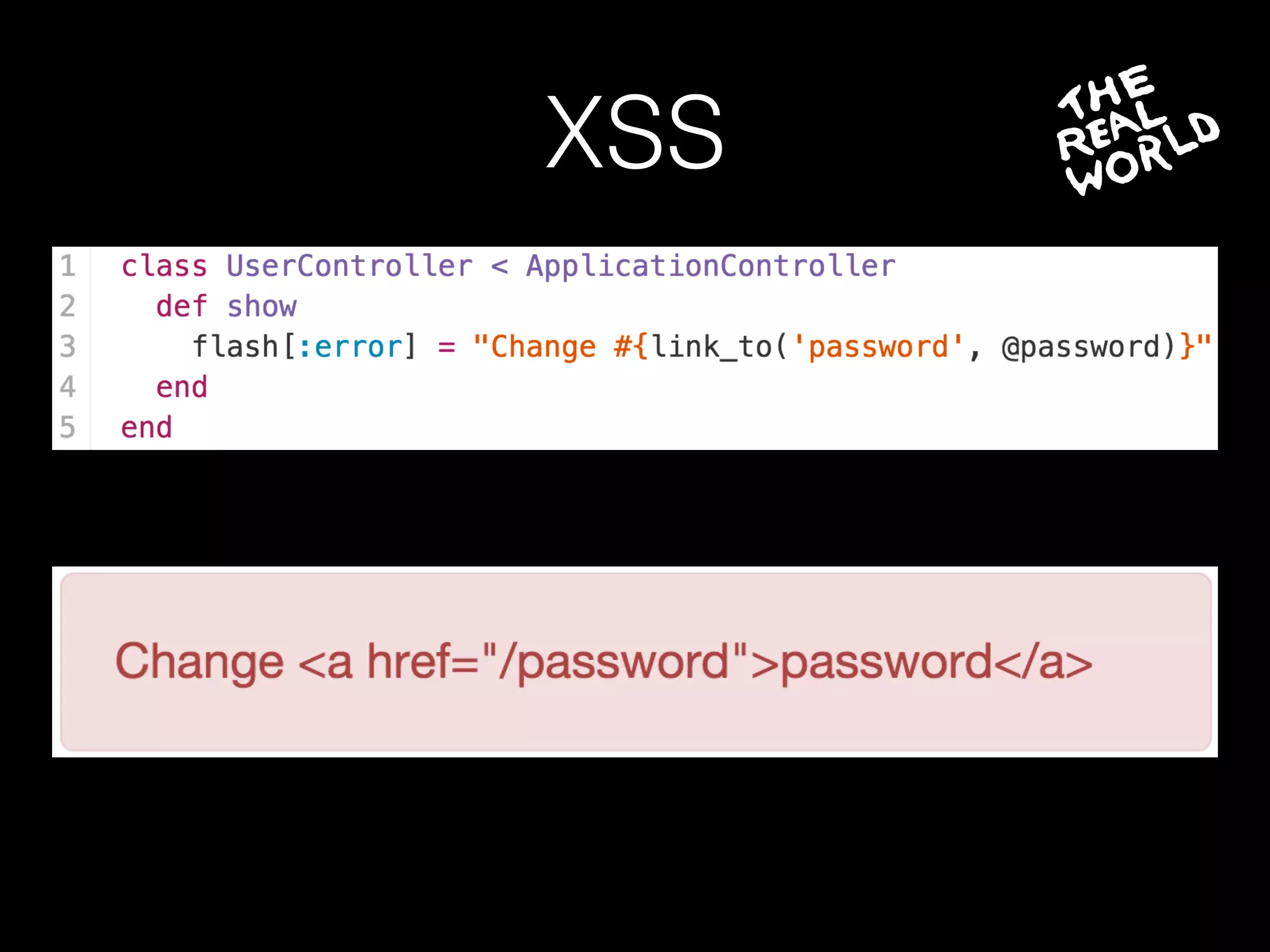 XSS
 