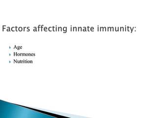  Age
 Hormones
 Nutrition
 