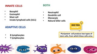 IMMUNITY: INNATE AND ADAPTIVE IMMUNITY, IMMUNE CELLS, IMMUNE DISORDERS ...