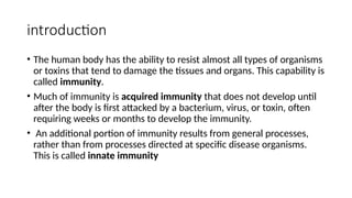 Human Immunity Introduction Comprehensive Overview of Human Immunity: Anatomy, Mechanisms, and ...