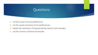 Immunology and Hypersensitivity reaction | PPTX