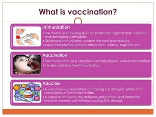 What is vaccination?

 