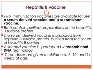 Hepatitis A vaccine, HAV
HAV has been developed from formalin-

inactivated , Human fibroblast cell culture-derived
virus...