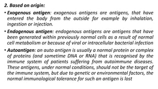 Exogenous Example Body Immunity, antigen and antibody- Introduction | PPTX
