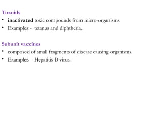 Toxoid Examples Immunity MSc. presentation by microbiology | PPT