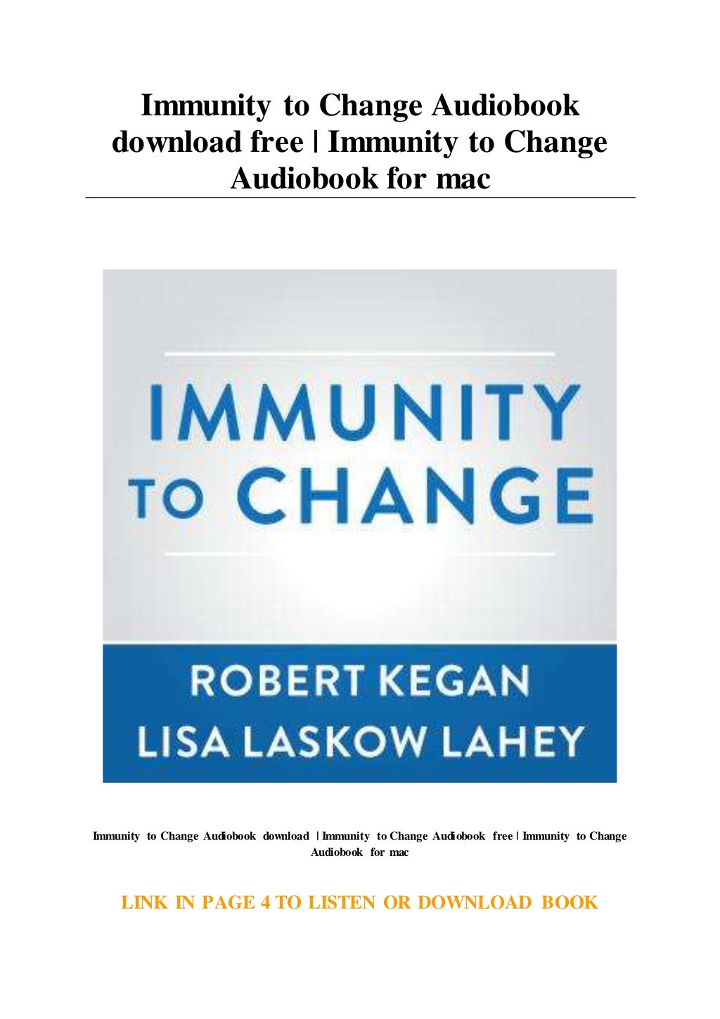 Immunity to change pdf free download