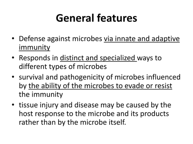 Immunity to microbes | PPTX | Infectious Diseases | Diseases and Conditions