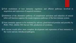 Tick Immunity IMMUNITY TO TICKS.IMMUNITY TO TICKS.pptx