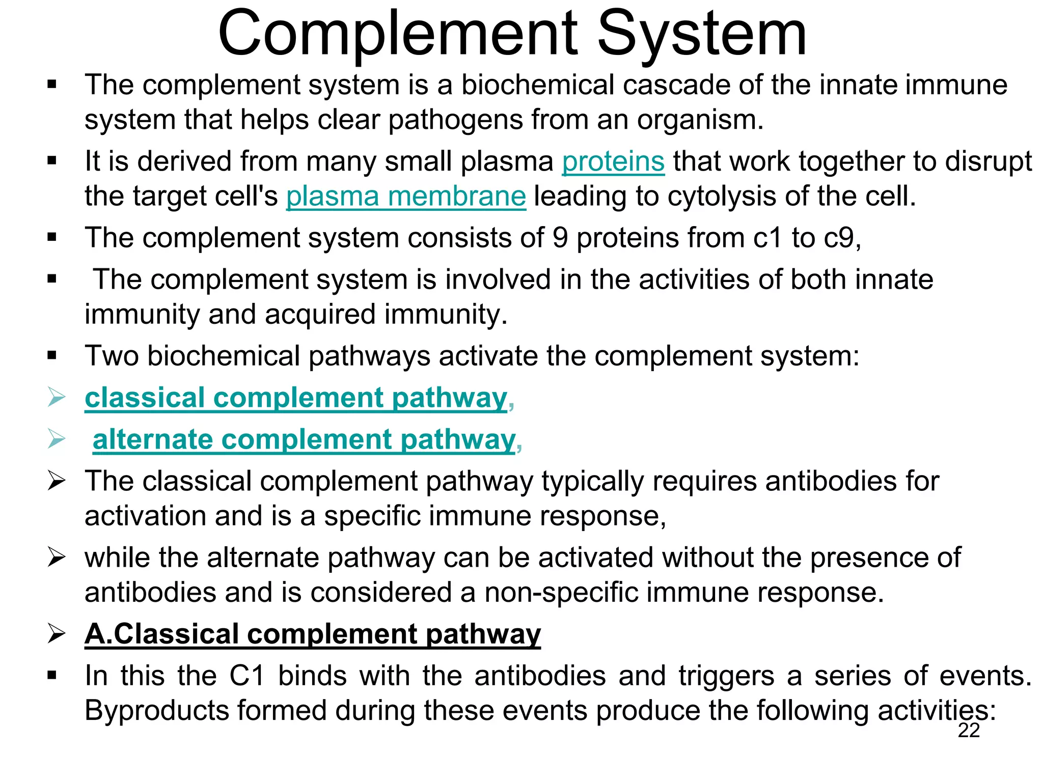 Immunity types and compliment system ppt | PPTX