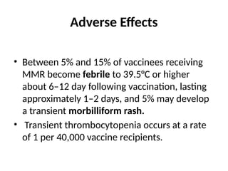 Mmr Delayed Rash IMMUNIZATION with vaccines and duration.pptx