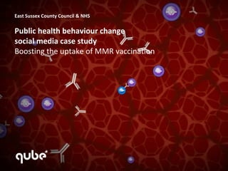 East Sussex County Council & NHS

Public health behaviour change
social media case study
Boosting the uptake of MMR vaccination

 