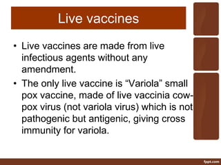 Immunization for various diseases | PPT