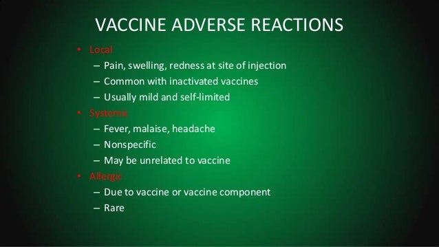 What are the adverse reactions of the DPT vaccine?