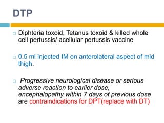Dtp Injections Immunization | PPTX