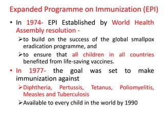 Immunization programme | PPTX
