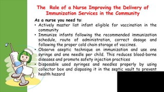 Immunization (Vaccines for the Infant) | PPTX