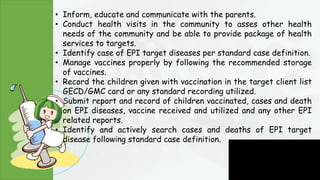 Immunization (Vaccines for the Infant) | PPTX