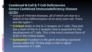 Scid Inheritance Pathology lecture mmunodeficency disorders.ppt