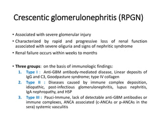 Crescentic Rpgn Immunofluorescence and its role in histopathology | PPTX