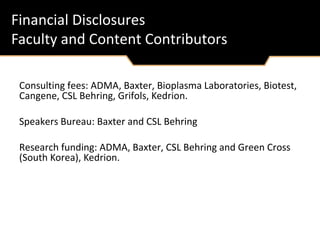 Frontiers in Immunoglobulin Therapy | PPT
