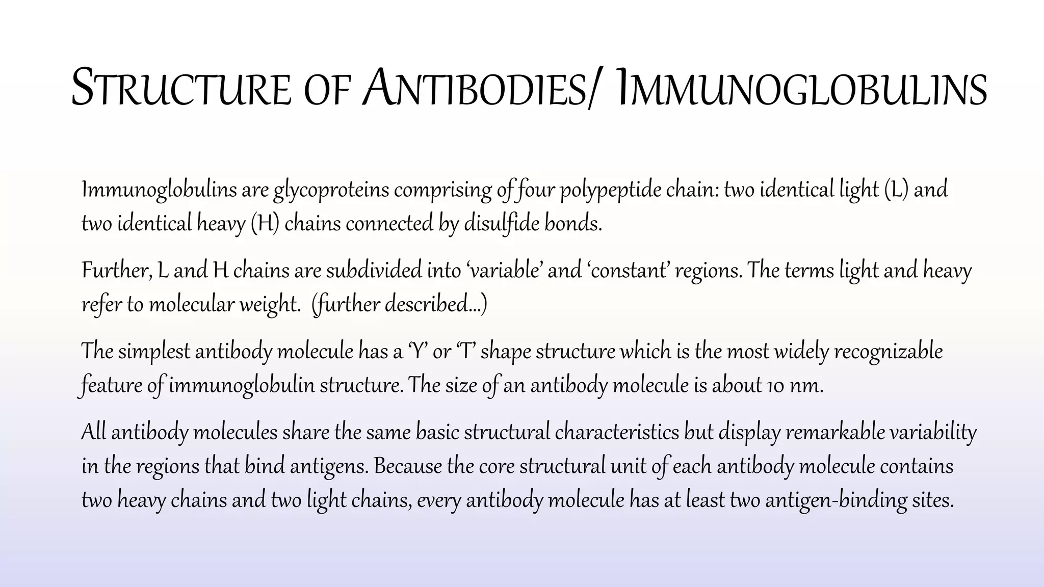Immunoglobulins: structure, functions & types | PPTX