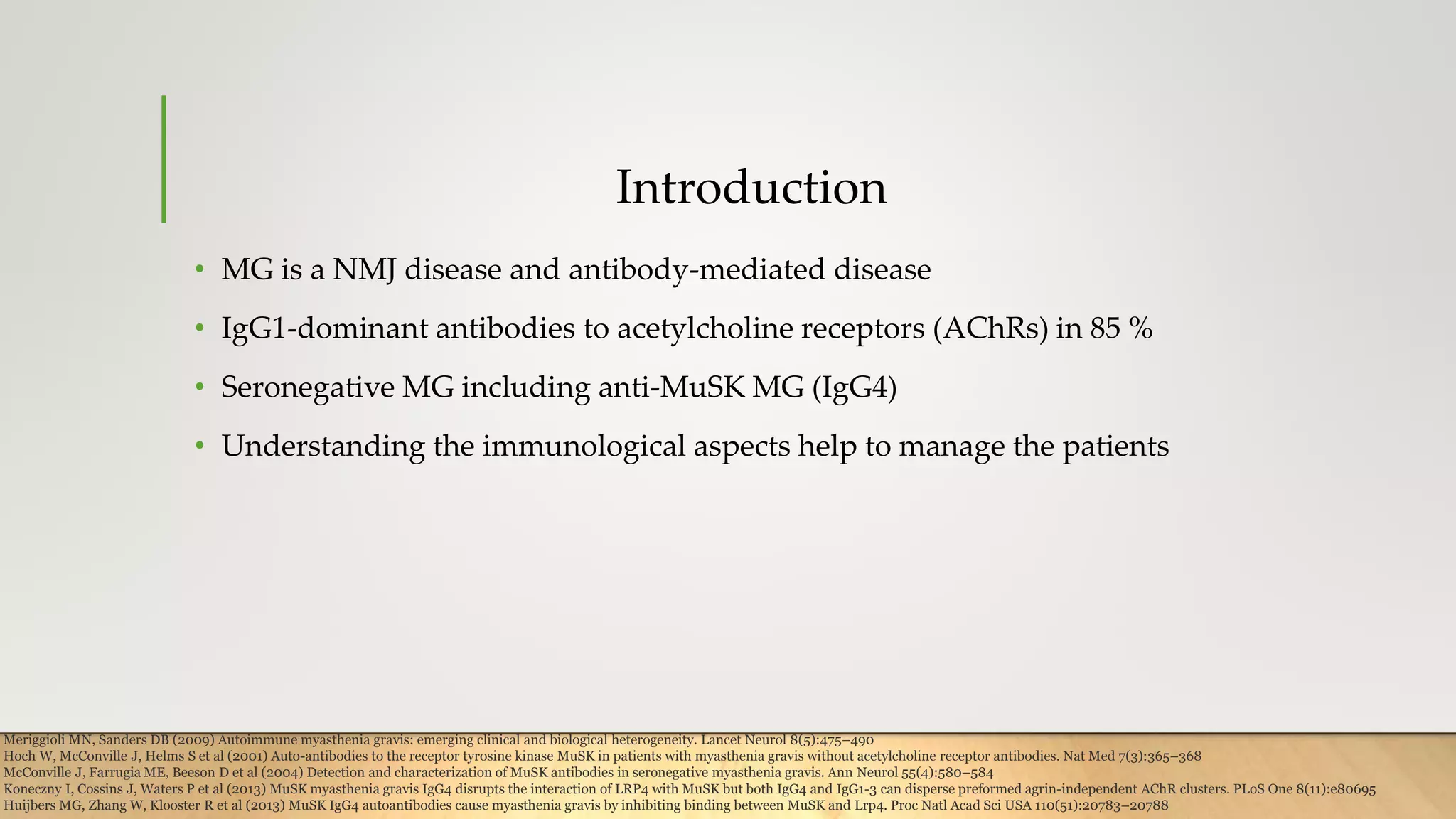 Immunological Aspects of Myasthenia Gravis | PPTX