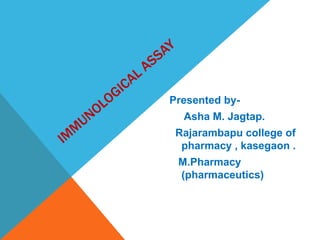 Presented by-
Asha M. Jagtap.
Rajarambapu college of
pharmacy , kasegaon .
M.Pharmacy
(pharmaceutics)
 
