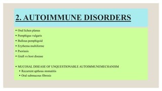 IMMUNOLOGICAL DISORDERS- IMMUNODEFICIENCY AND AUTOIMMUNE DISORDERS | PPTX