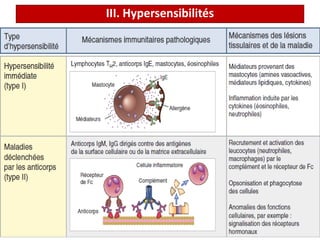 III. Hypersensibilités
 