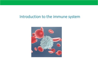 Introduction to the immune system
 