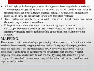 T AND B CELL EPITOPE MAPPING.pptx