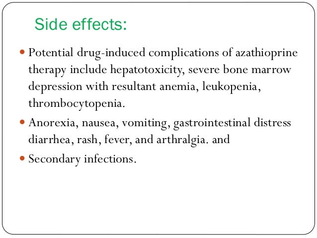 Side Effects Azathioprine Oral Imuran