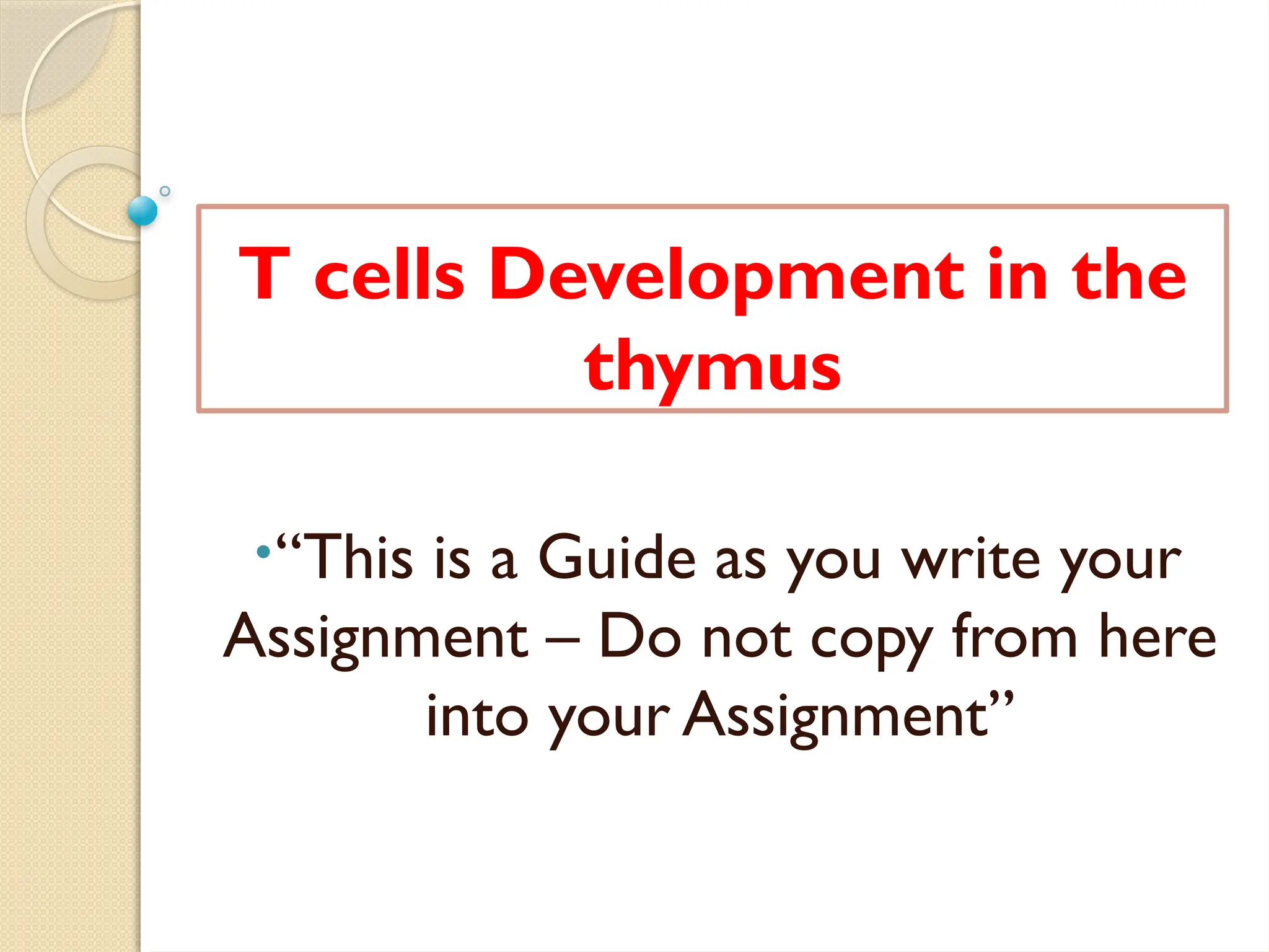 immunopathology T Cell Development in Thymus.pptx