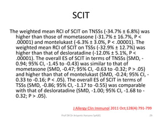 Scit Compatibility Immunotherapy in allergic rhinitis | PPTX