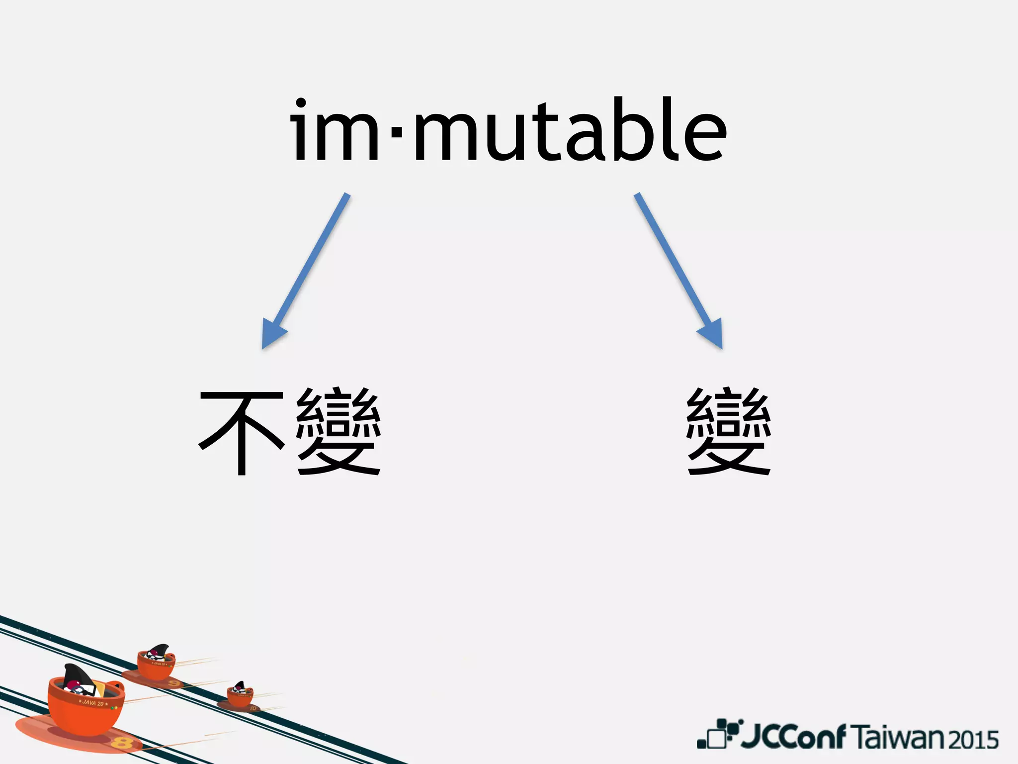 “How to sort in-place using the merge sort algorithm?”
immutable objects algorithms
• Too complex to be reduced to practical
program.

• Knuth left this as an exercise (Vol 3, 5.2.5).
There do exists in-place merge sort. It
must be implemented carefully.
http://stackoverflow.com/q/2571049/714426
 