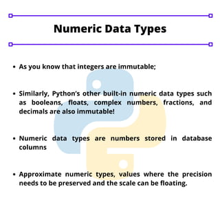 Immutable data type in python | PDF | Programming Languages | Computing