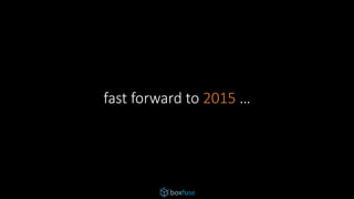 fast forward to 2015 …
 