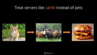 Treat servers like cattle instead of pets
 