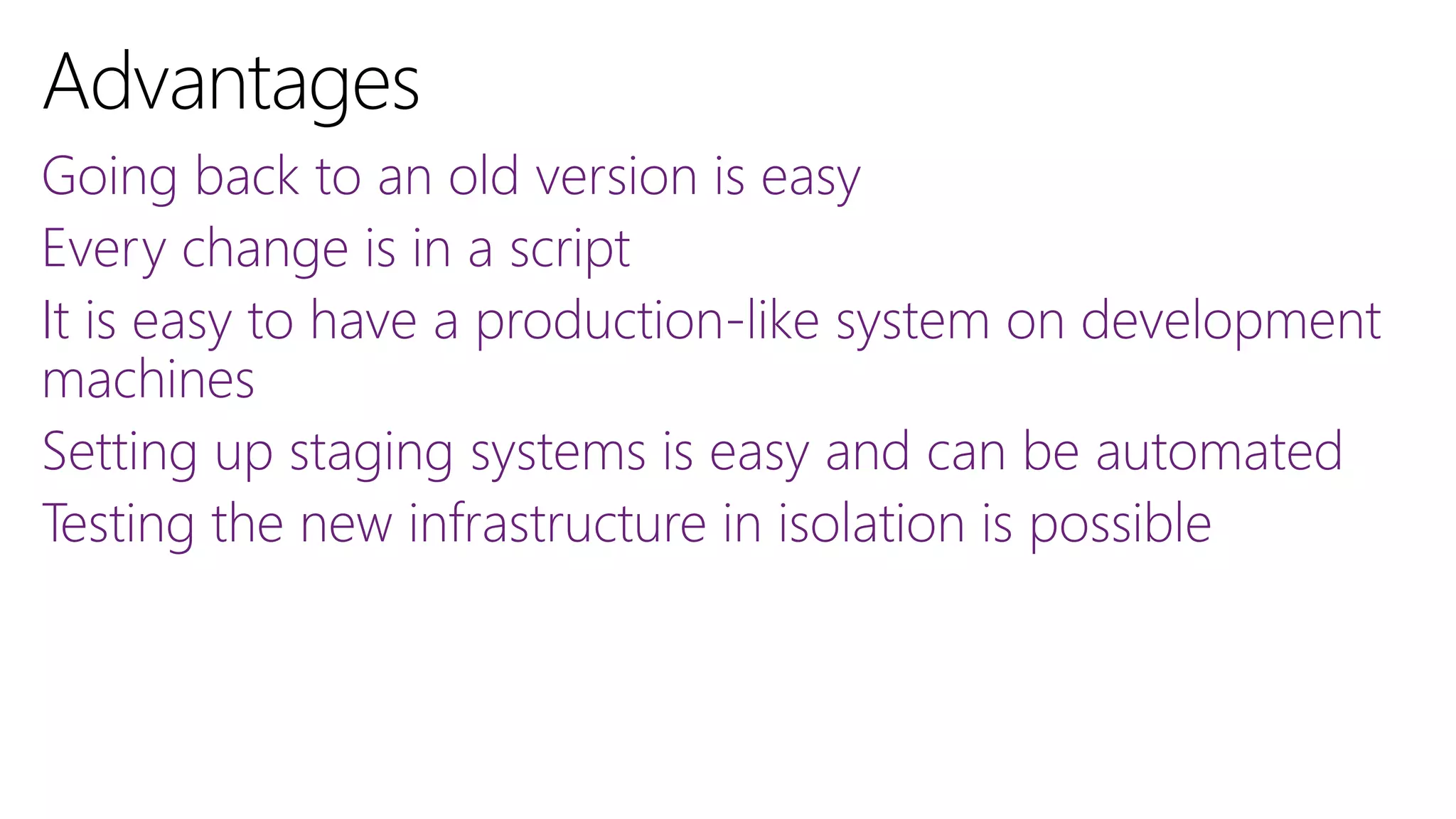 Immutable infrastructure - Plain Concepts DevOps day | PPT