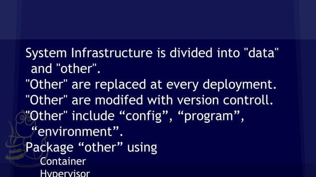 Immutable infrastructure 介紹與實做：以 kolla 為例 | PPTX