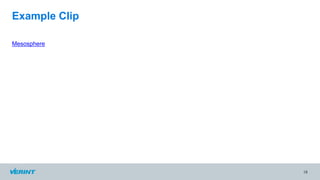 Mesosphere
18
Example Clip
 