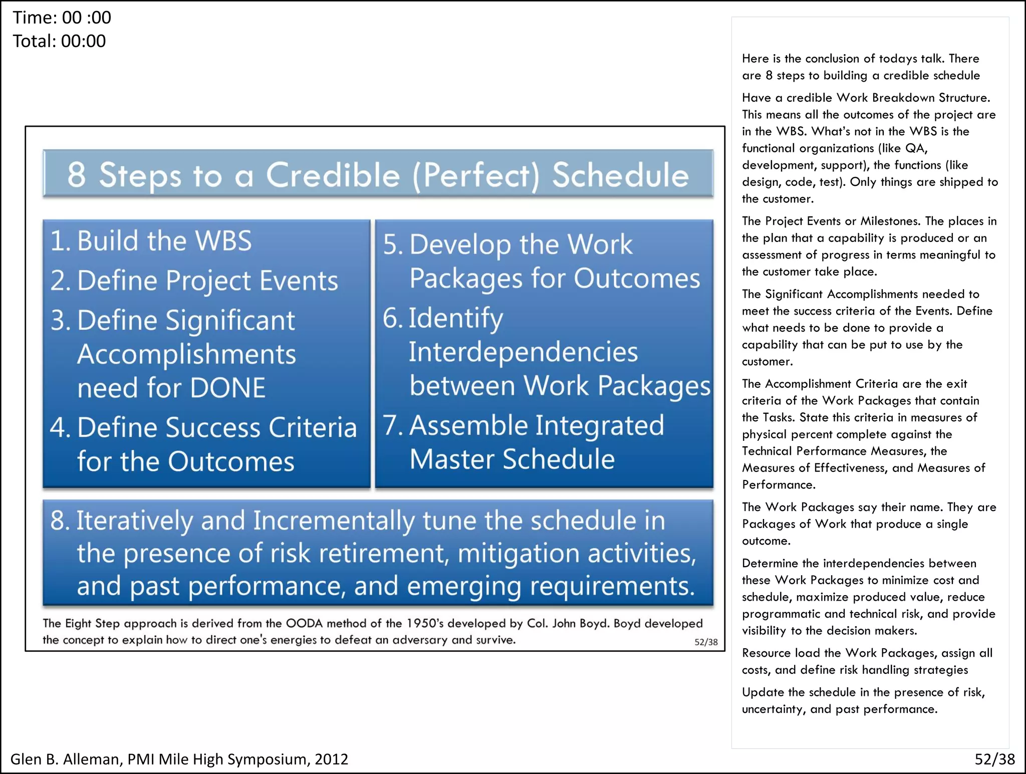 An integrated program management
system has these components.




                                   52
 