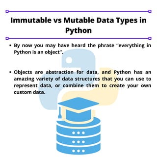 Immutable vs mutable data types in python | PDF | Programming Languages ...