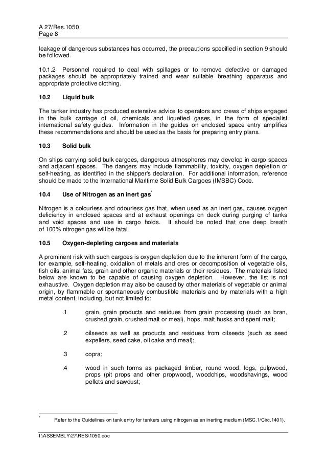 Imo entry into enclosed space permit