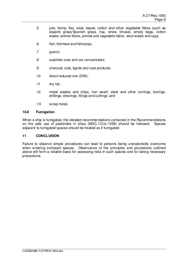 Imo entry into enclosed space permit