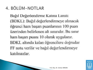 Yrd. Doç. Dr. Serkan ARIKAN

 